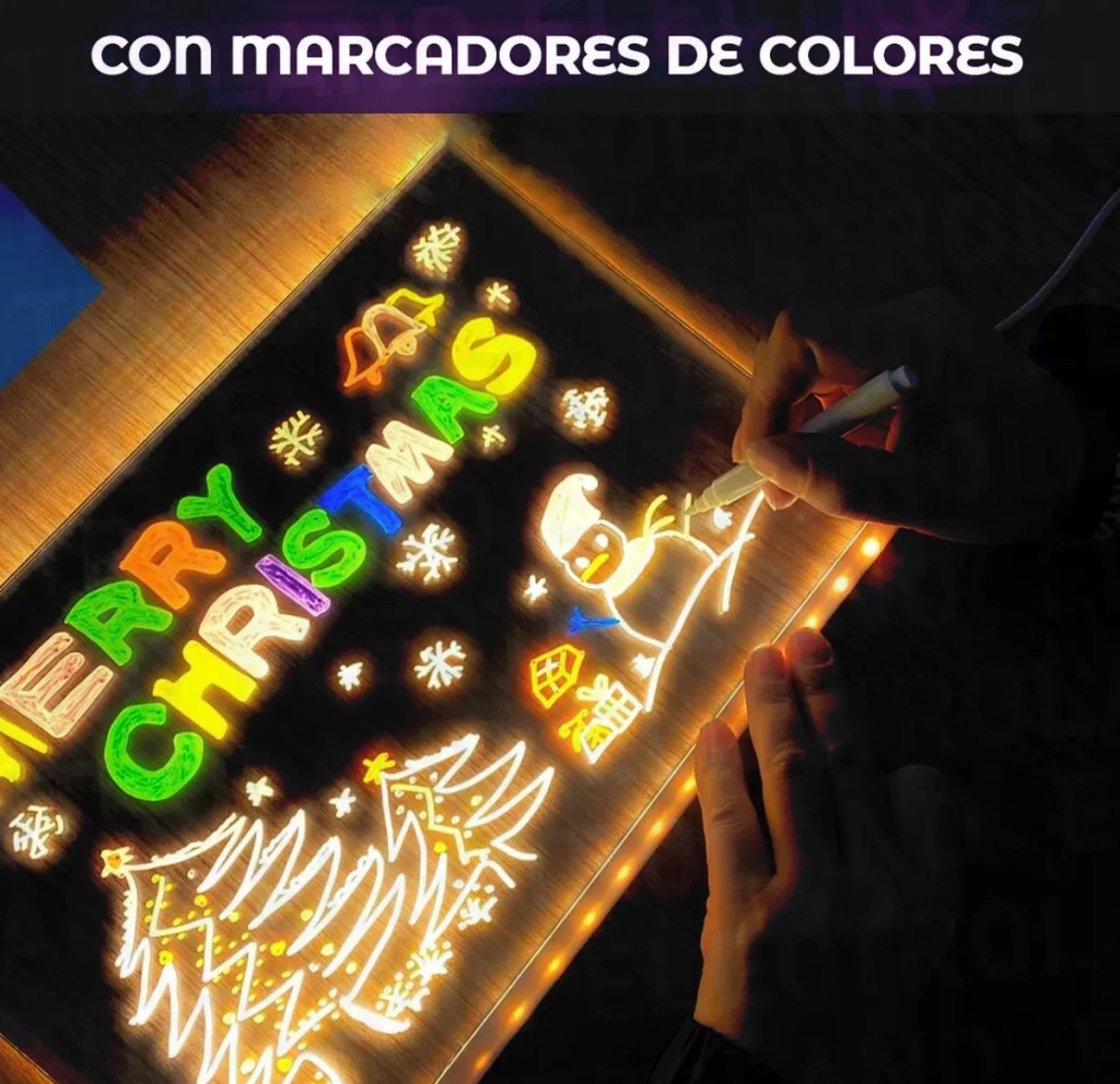ImagiGlow LED Board – Pizarra Creativa 7 Colores